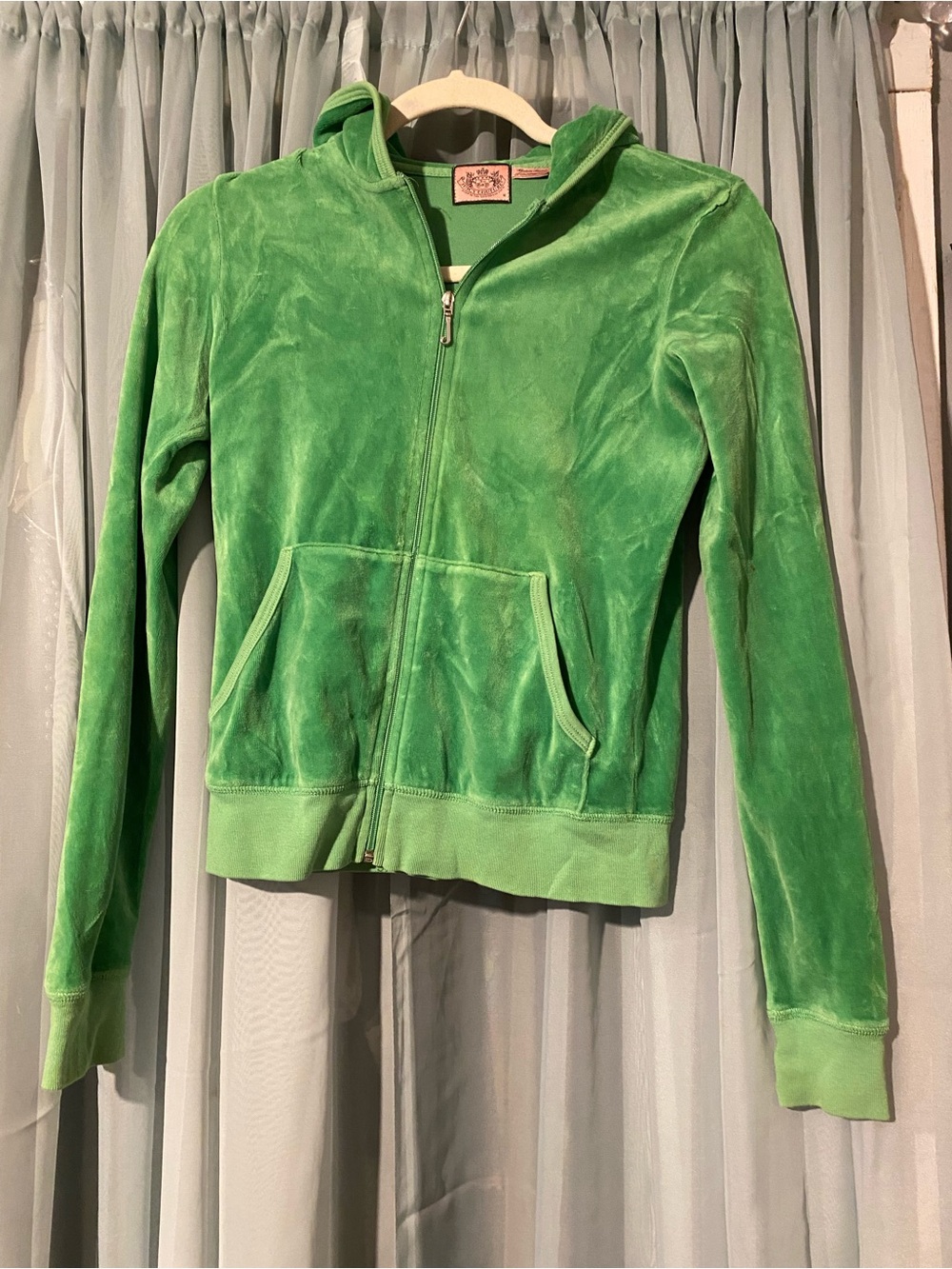Vintage Juicy Couture Green Velour Jacket original logo
